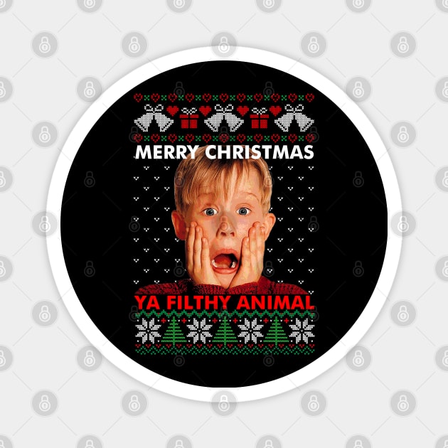Home Alone Kevin Christmas - Ya Filthy Animal Magnet by Liar Manifesto
